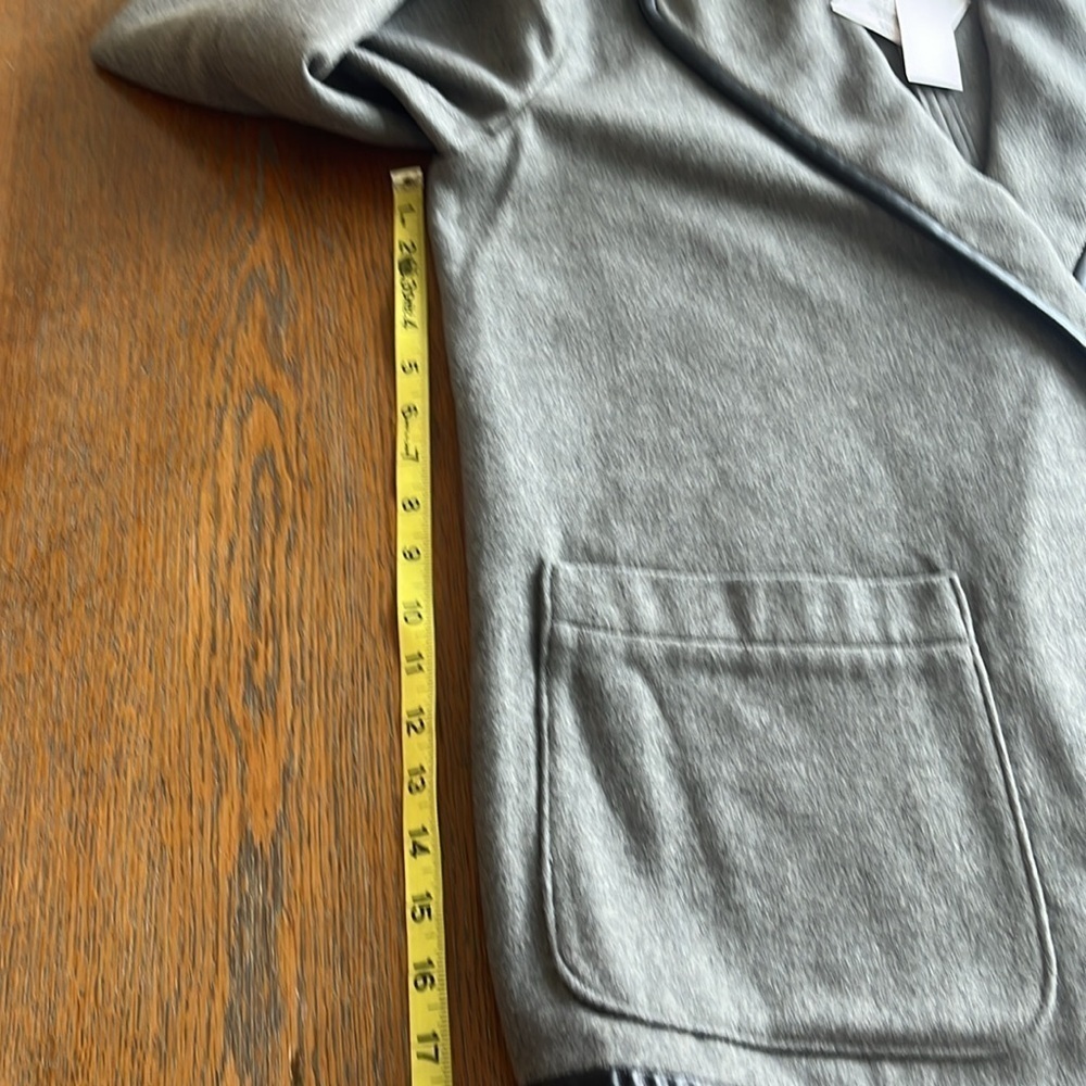 NWT Liz Claiborne Blazer Crisp and Cool Smoke Heat Color Size Large Black Trim - Picture 8 of 14